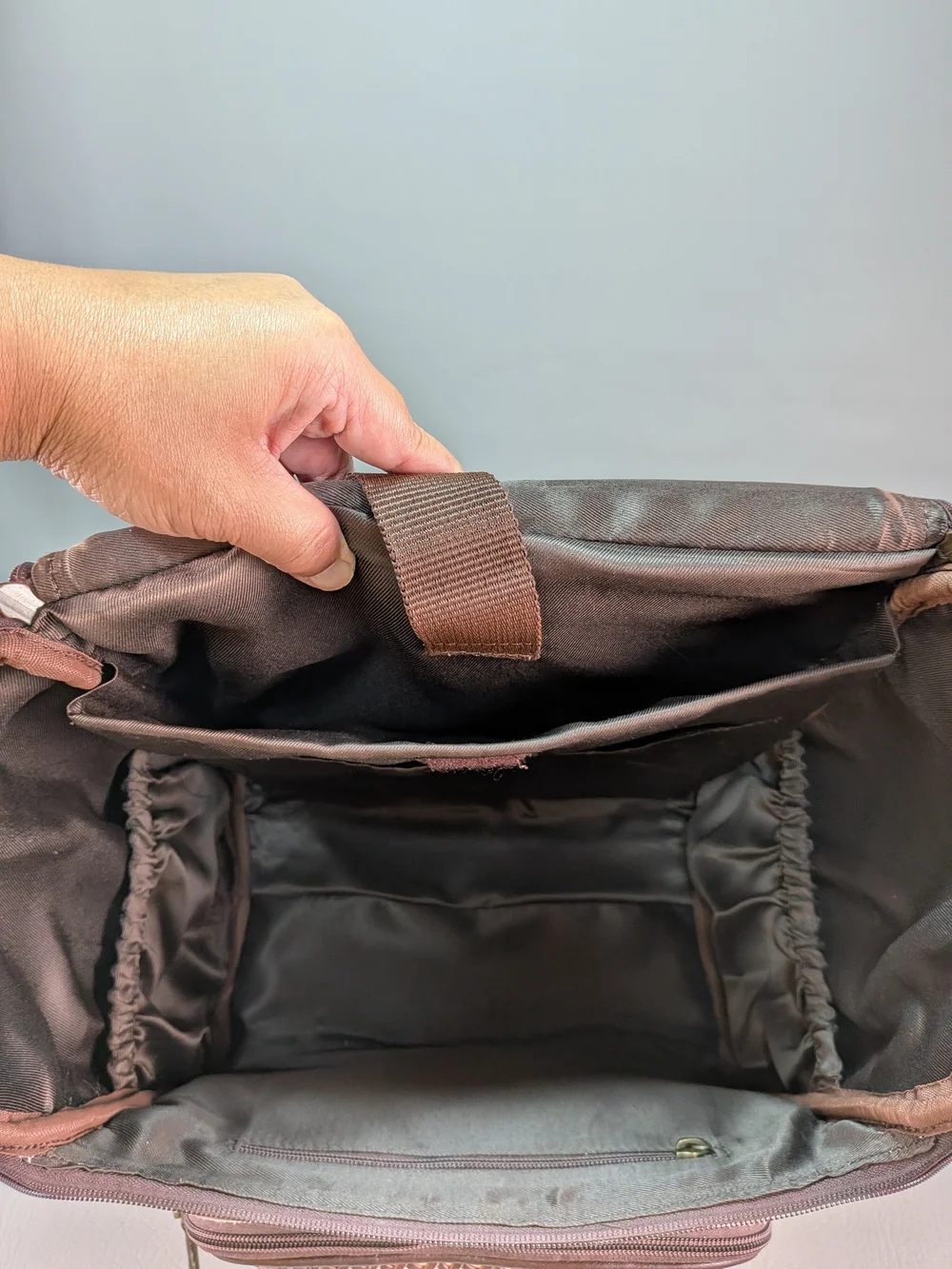 NWOT Western Leather Backpack Hair-On Hide Laptop Travel Diaper Turquoise Concho
